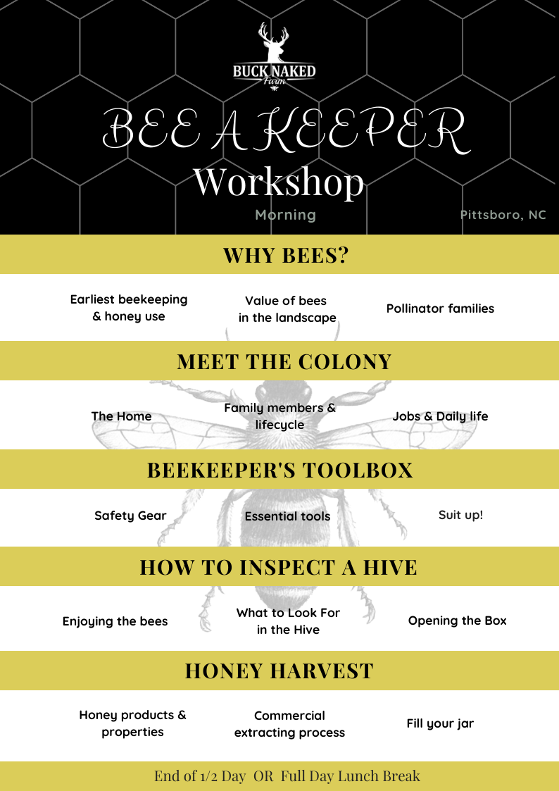 Bee A Keeper Workshop Agenda