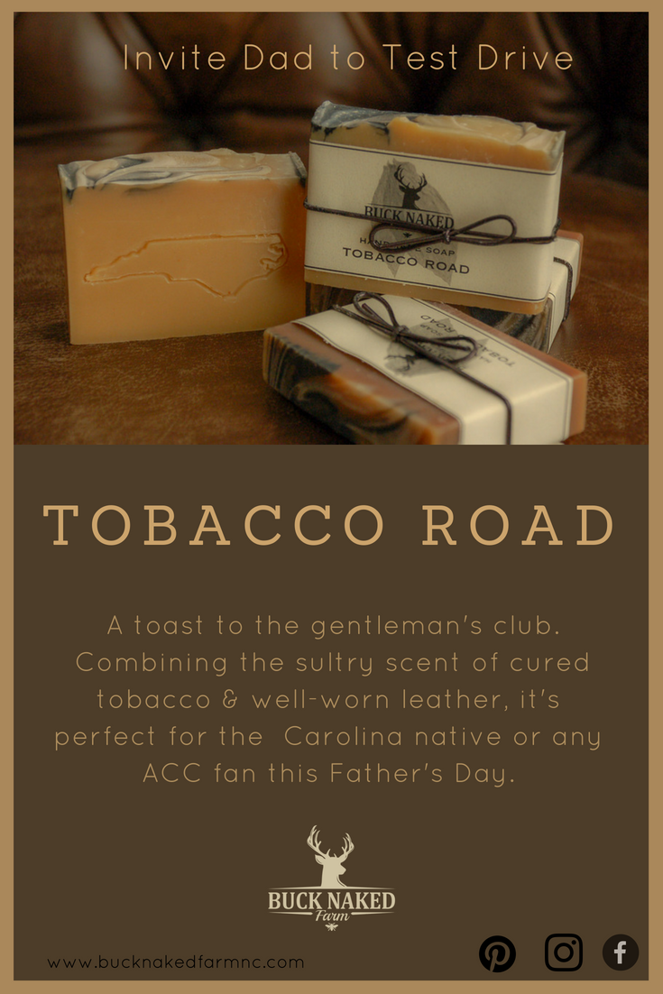 A toast to the gentleman's club. Combining the sultry scent of cured tobacco & well-worn leather, it's perfect for the Carolina native or any ACC fan this Father's Day.